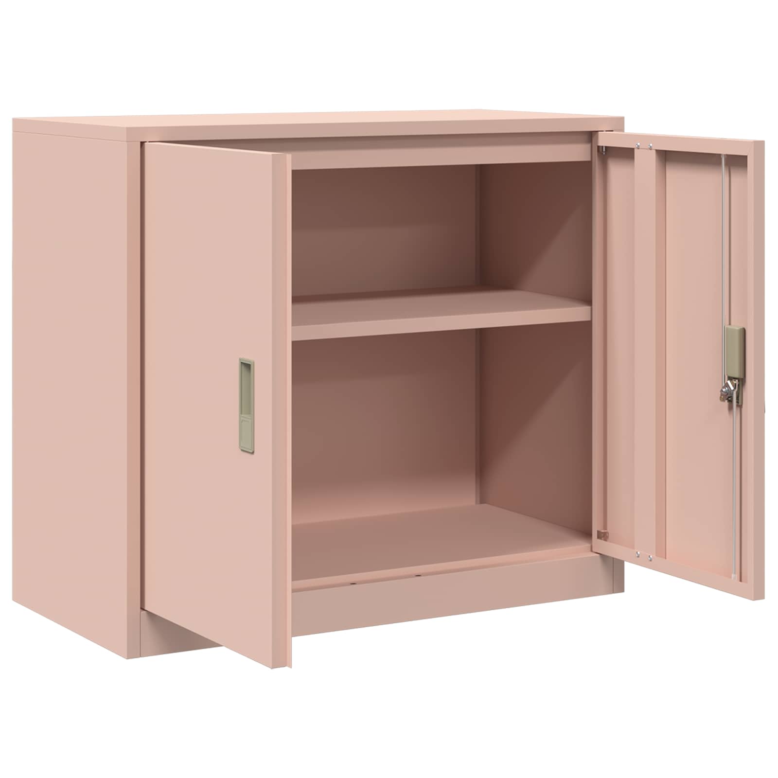 vidaXL Szafka do przechowywania Różowy 80 x 40 x 70 cm Stal