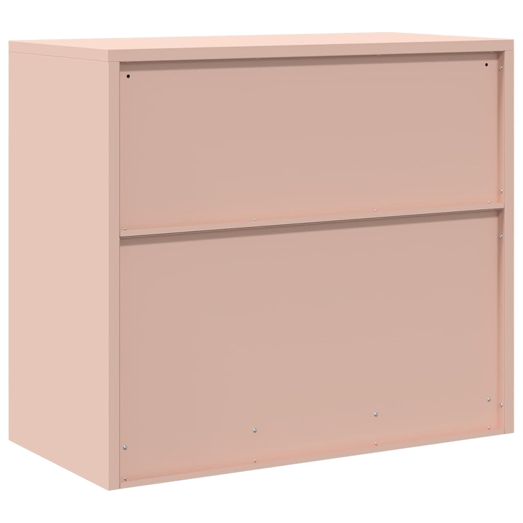 vidaXL Szafka do przechowywania Różowy 80 x 40 x 70 cm Stal