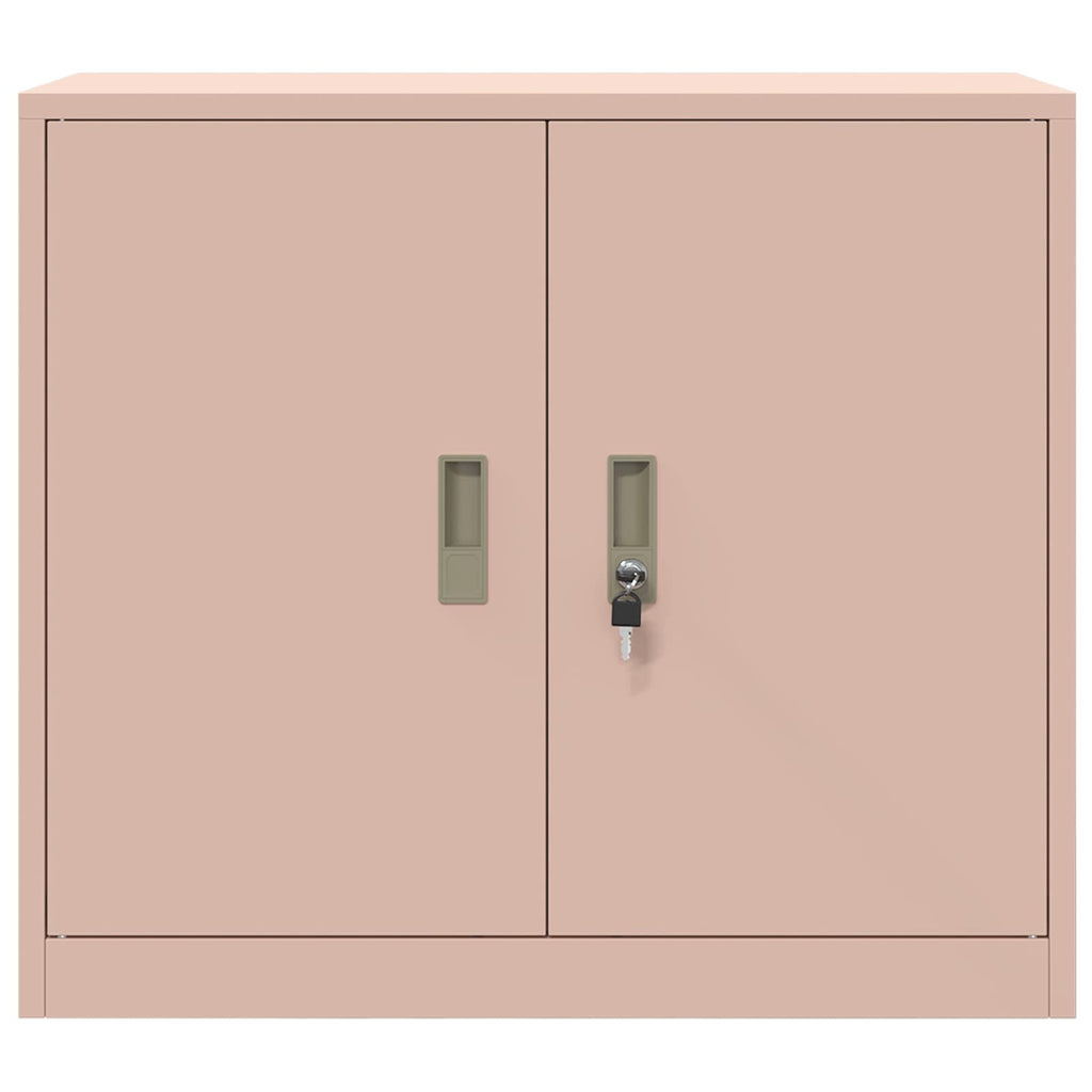 vidaXL Szafka do przechowywania Różowy 80 x 40 x 70 cm Stal
