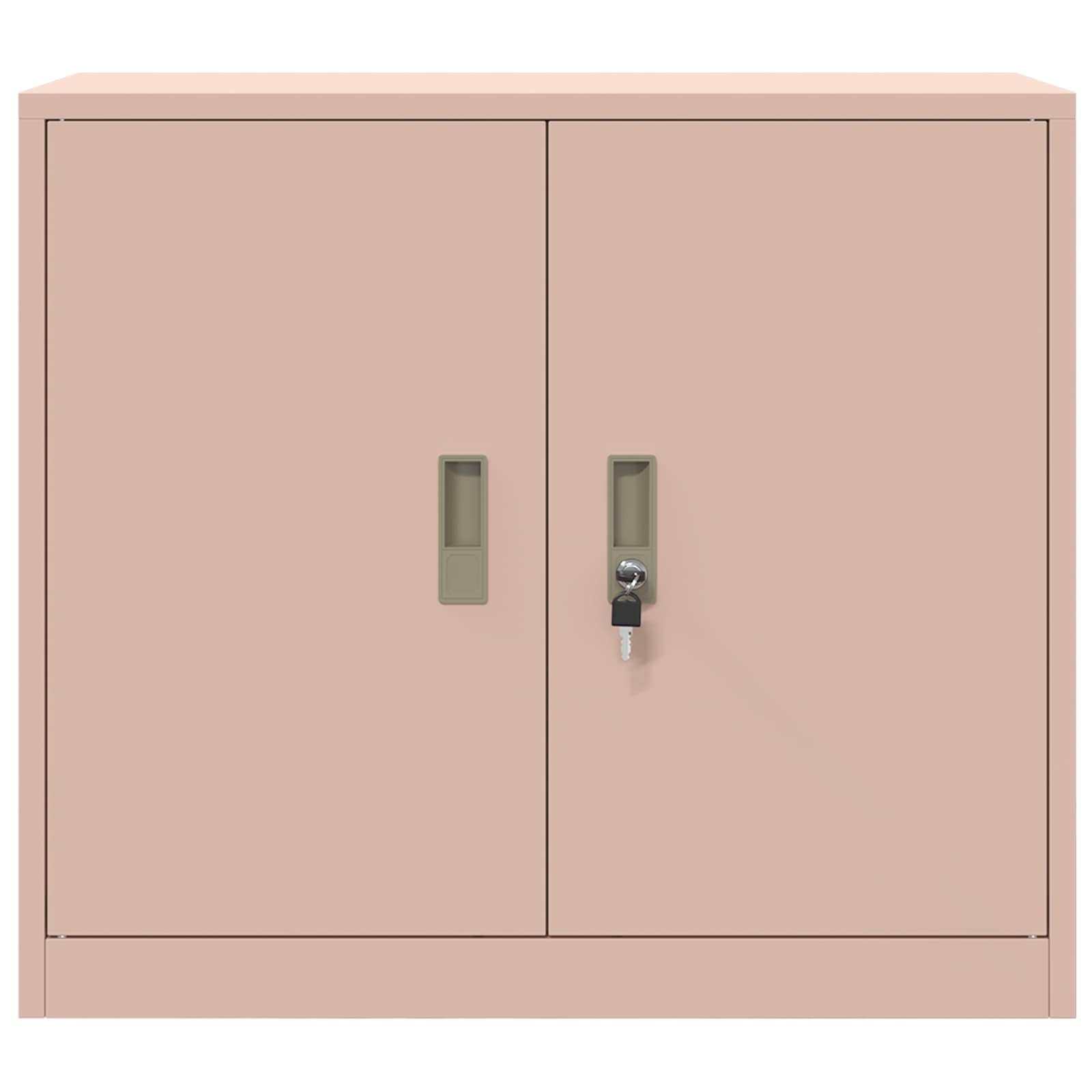 vidaXL Szafka do przechowywania Różowy 80 x 40 x 70 cm Stal