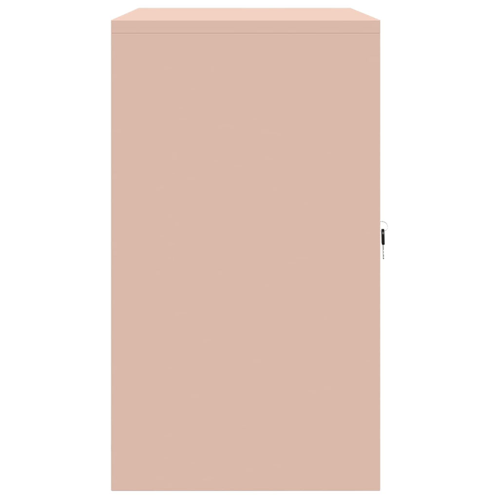 vidaXL Szafka do przechowywania Różowy 80 x 40 x 70 cm Stal