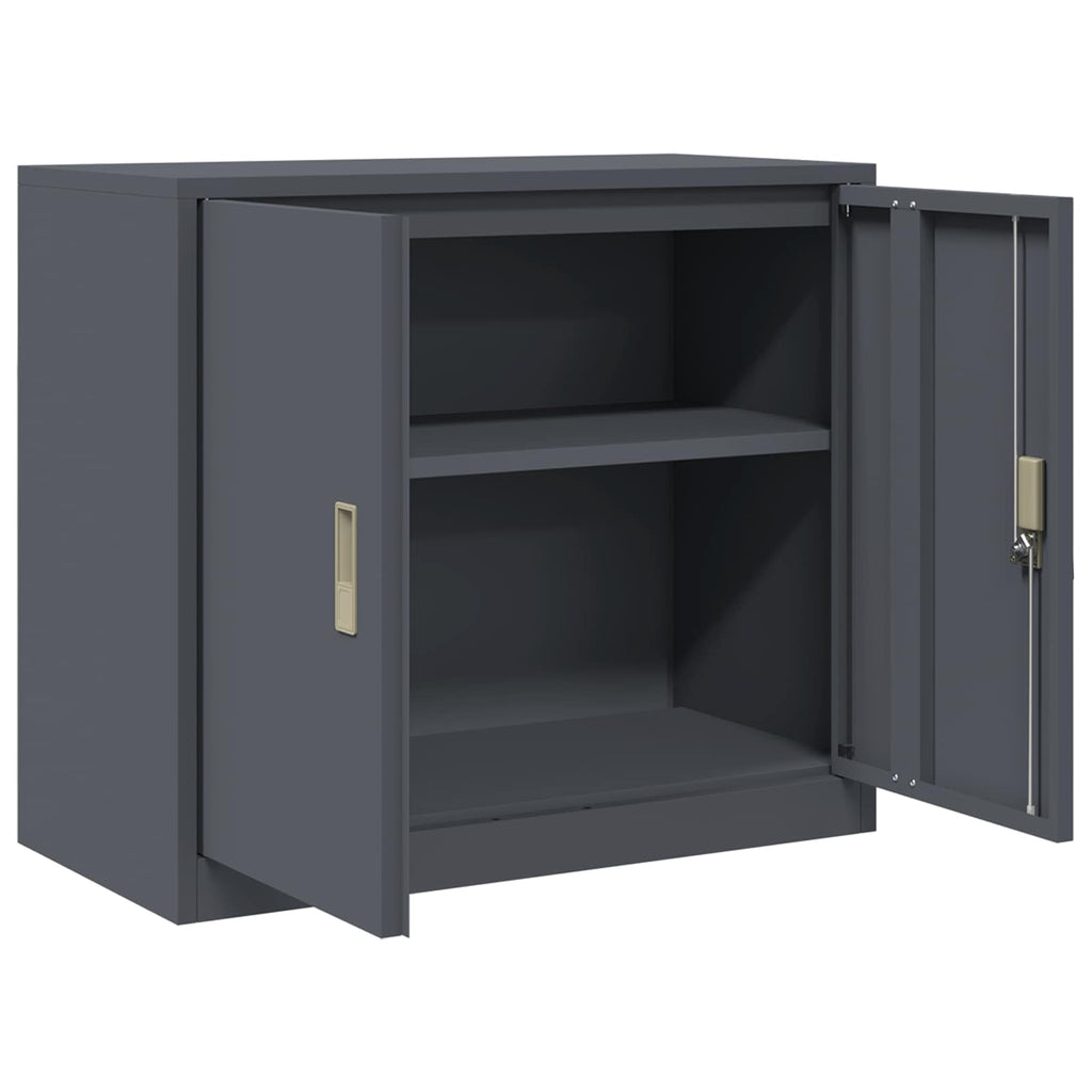 vidaXL Szafka do przechowywania Antracyt 80 x 40 x 70 cm Stal