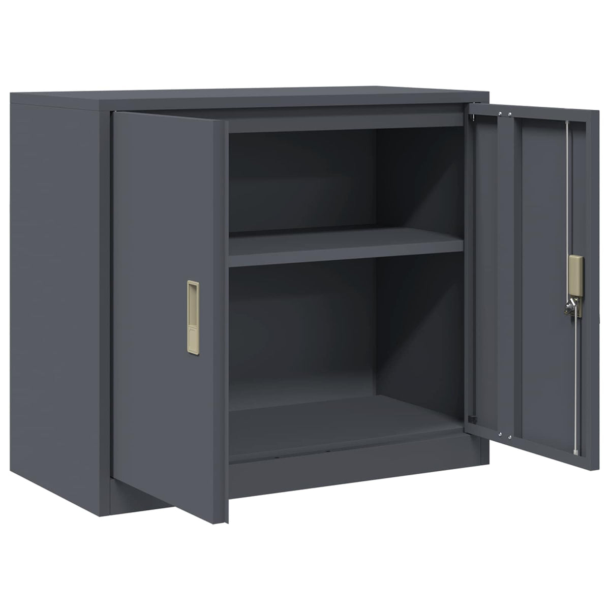 vidaXL Szafka do przechowywania Antracyt 80 x 40 x 70 cm Stal