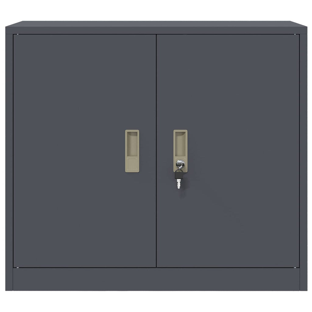 vidaXL Szafka do przechowywania Antracyt 80 x 40 x 70 cm Stal