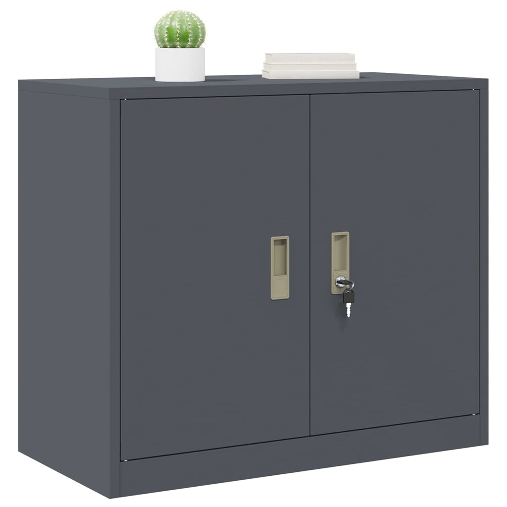 vidaXL Szafka do przechowywania Antracyt 80 x 40 x 70 cm Stal
