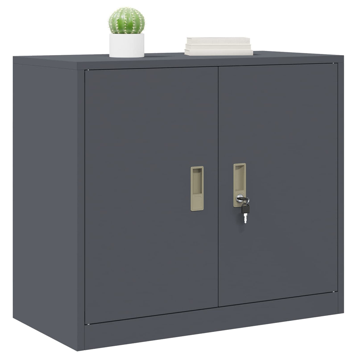 vidaXL Szafka do przechowywania Antracyt 80 x 40 x 70 cm Stal