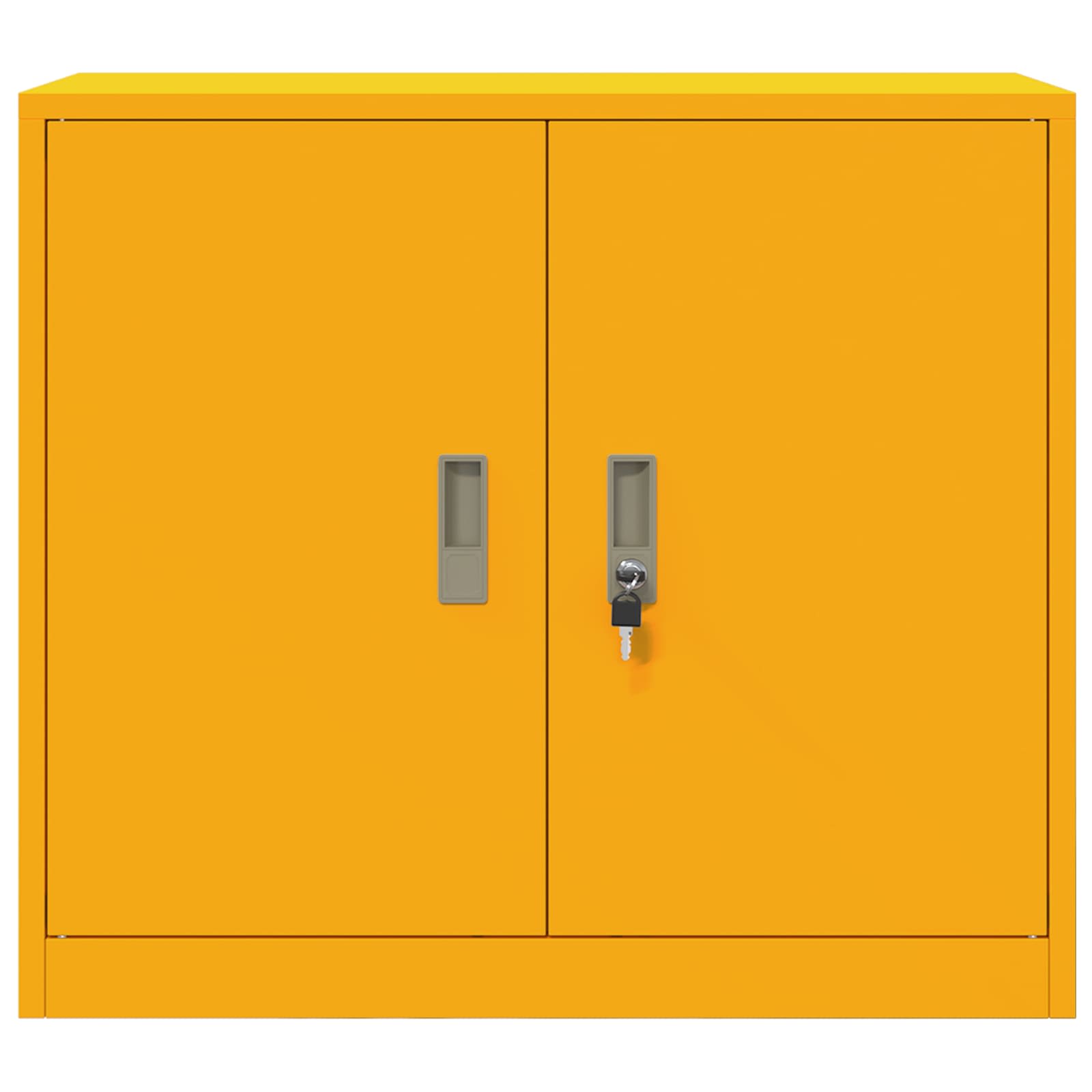 vidaXL Szafka do przechowywania Musztardowy Żółty 80 x 40 x 70 cm Stal