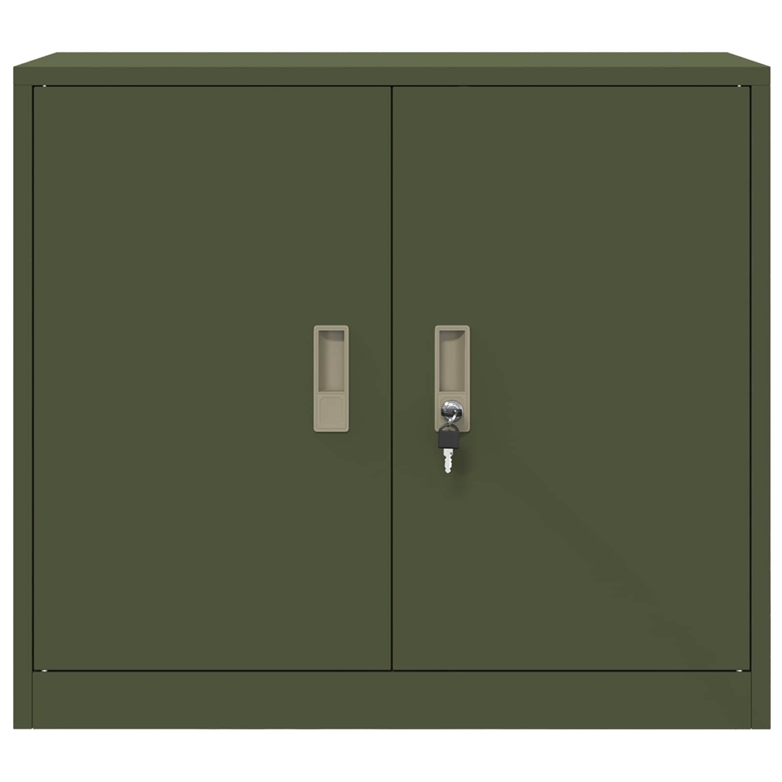 vidaXL Szafka do przechowywania Zielony oliwkowy 80 x 40 x 70 cm Stal