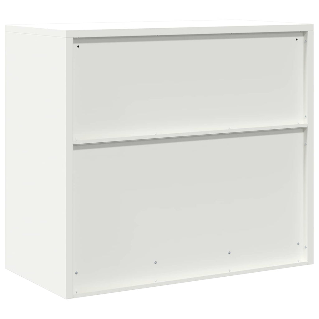 vidaXL Szafka do przechowywania Biały 80 x 40 x 70 cm Stal