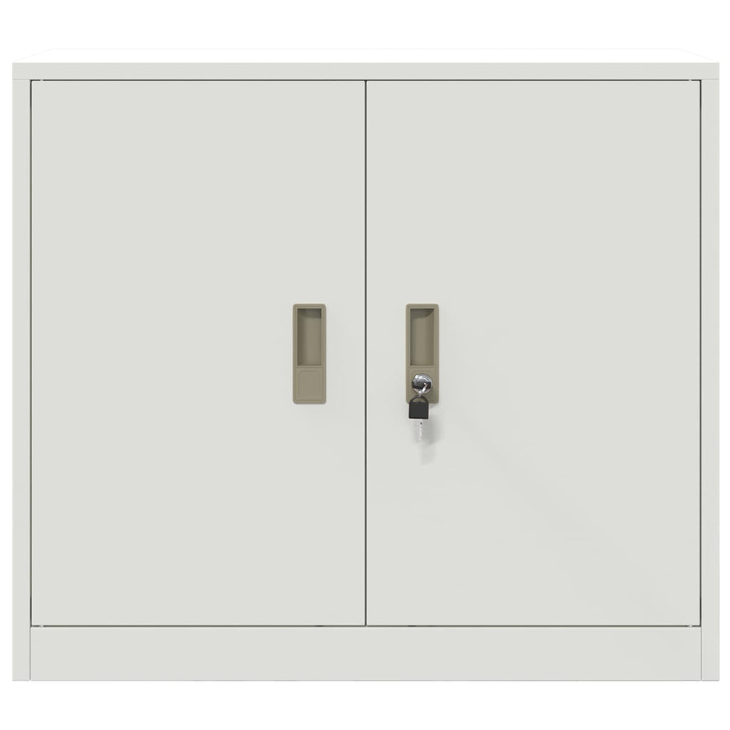 vidaXL Szafka do przechowywania Biały 80 x 40 x 70 cm Stal