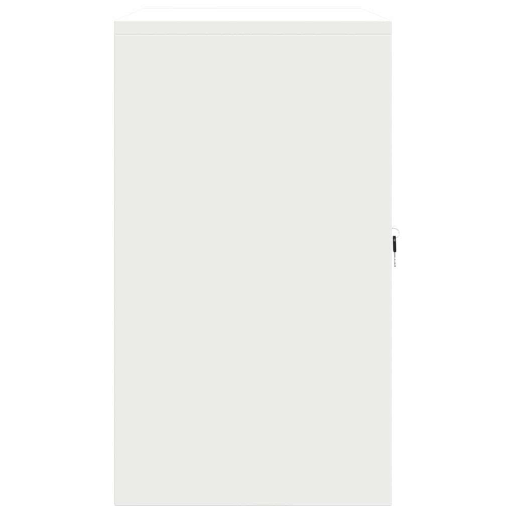vidaXL Szafka do przechowywania Biały 80 x 40 x 70 cm Stal
