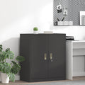 vidaXL Szafka do przechowywania Czarny 80 x 40 x 90 cm Stal