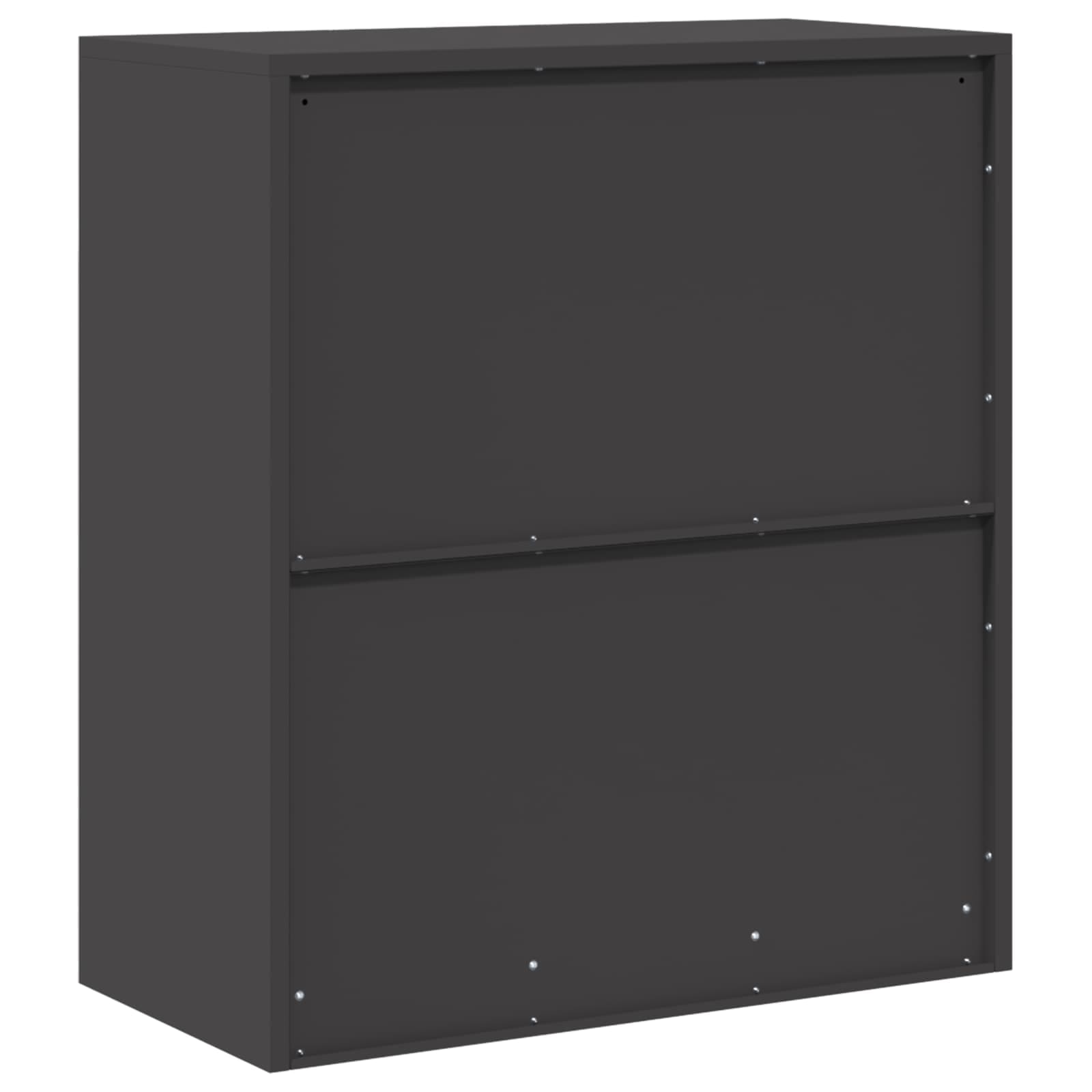 vidaXL Szafka do przechowywania Czarny 80 x 40 x 90 cm Stal