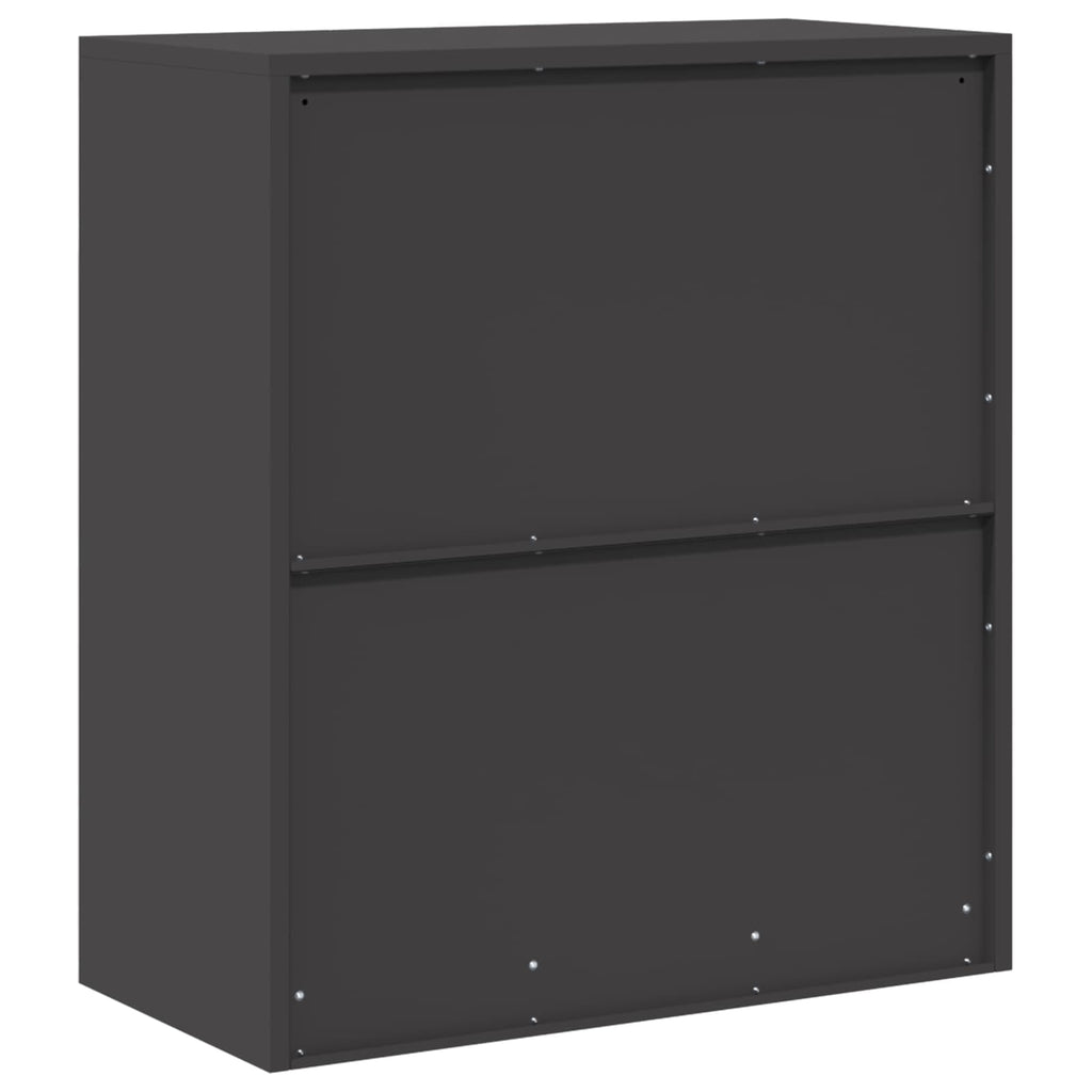 vidaXL Szafka do przechowywania Czarny 80 x 40 x 90 cm Stal