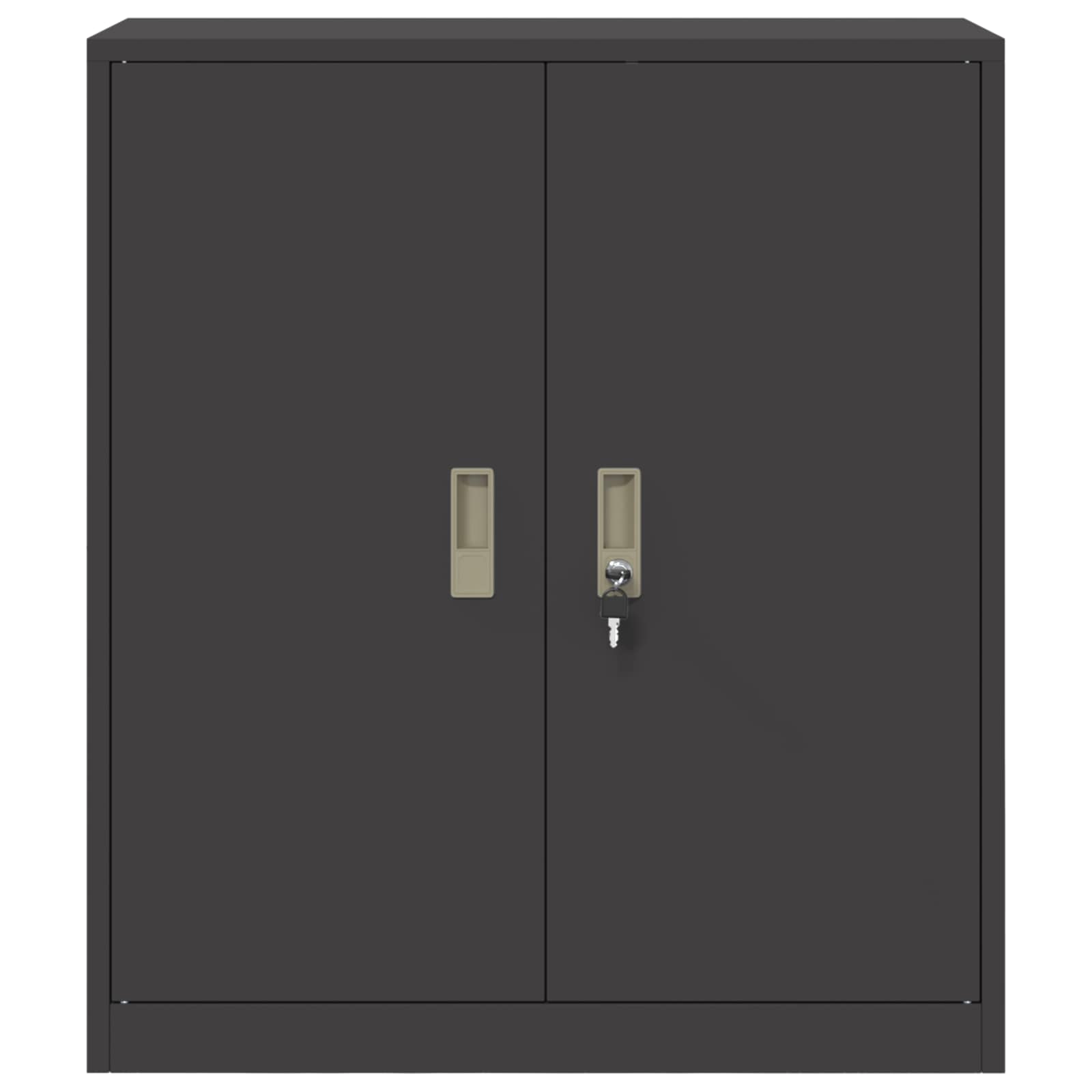 vidaXL Szafka do przechowywania Czarny 80 x 40 x 90 cm Stal