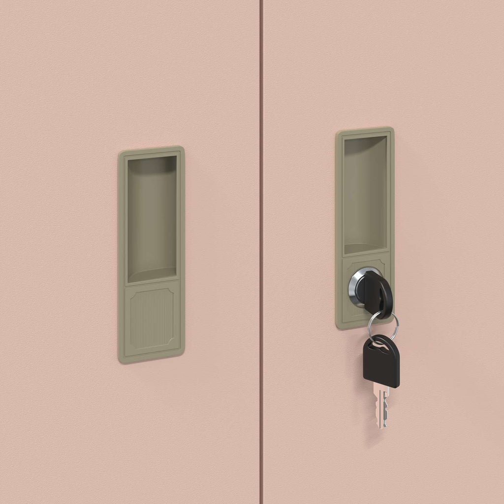 vidaXL Szafka do przechowywania Różowy 80 x 40 x 90 cm Stal