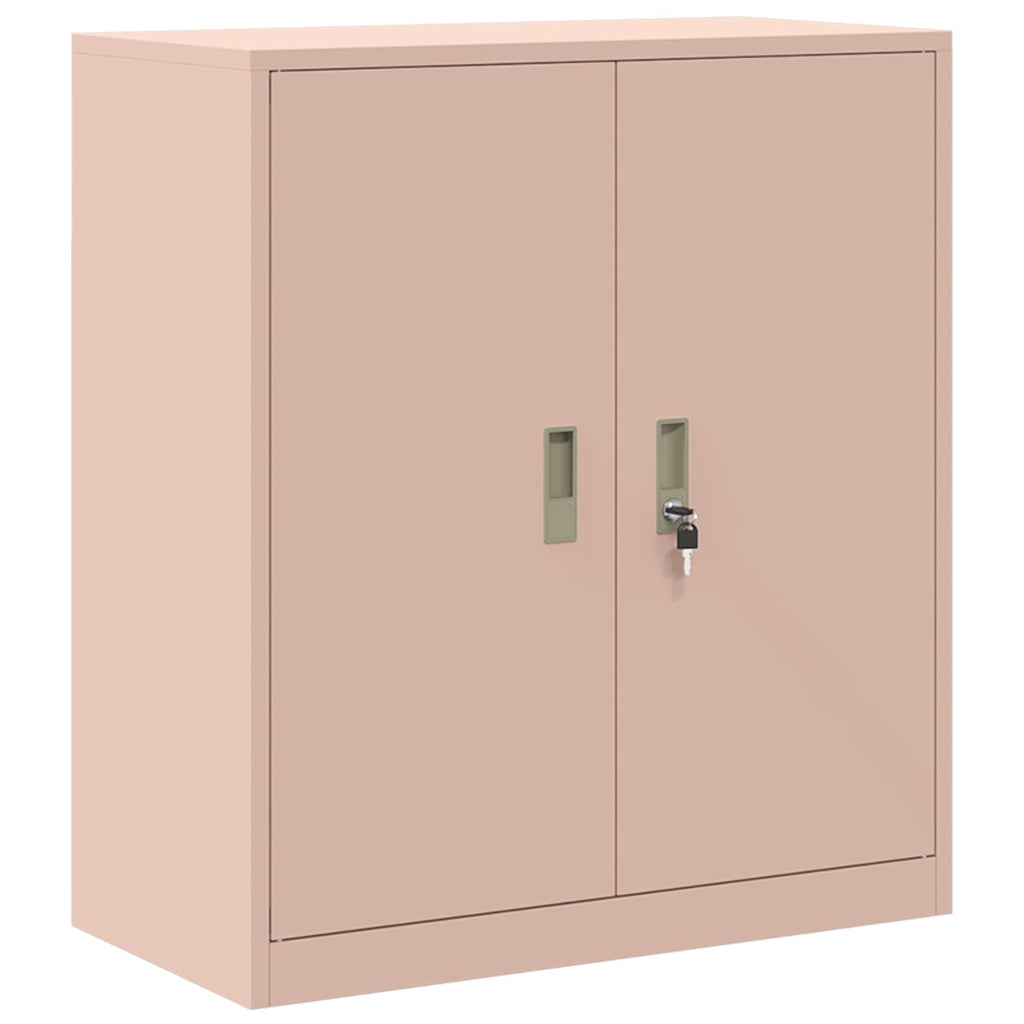 vidaXL Szafka do przechowywania Różowy 80 x 40 x 90 cm Stal