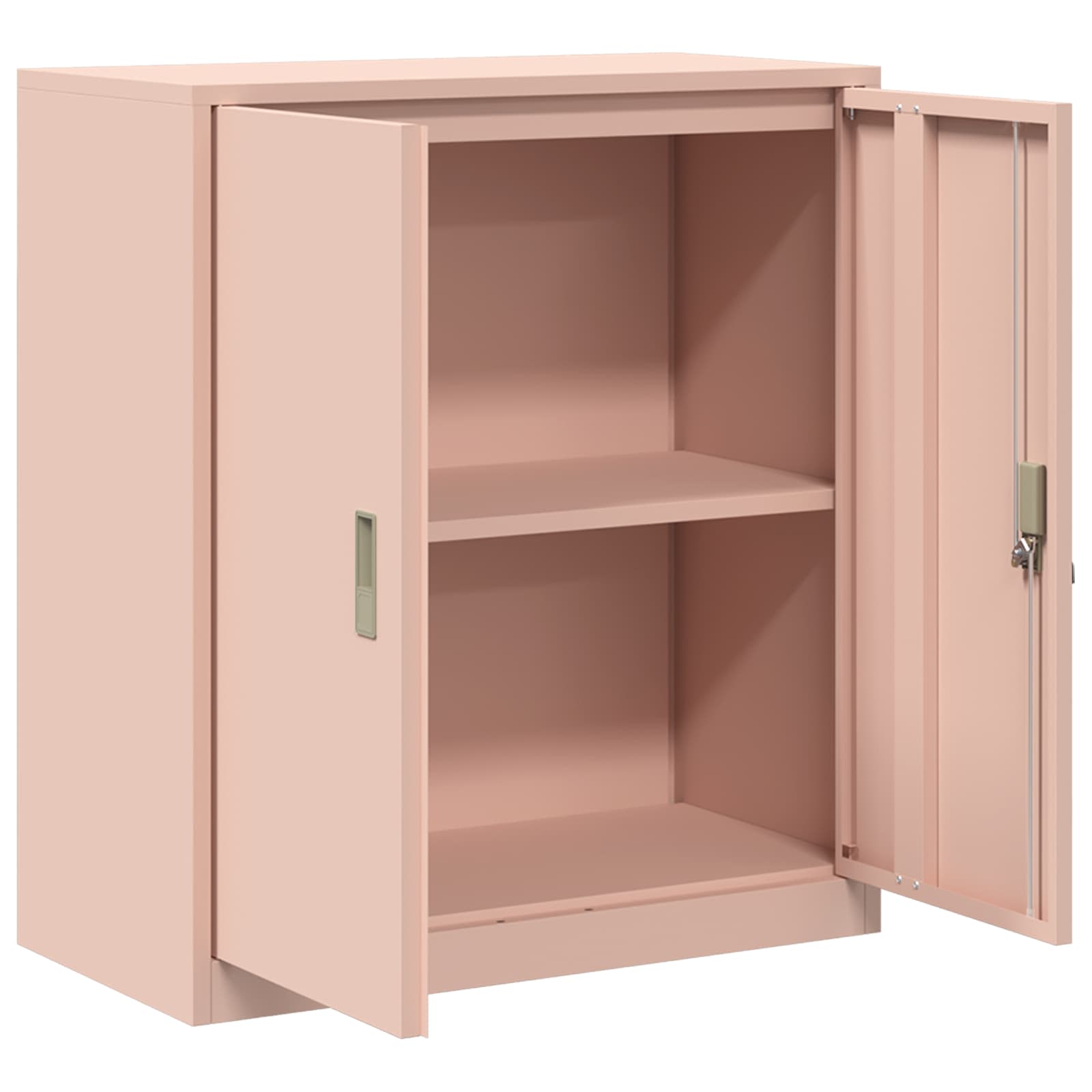 vidaXL Szafka do przechowywania Różowy 80 x 40 x 90 cm Stal