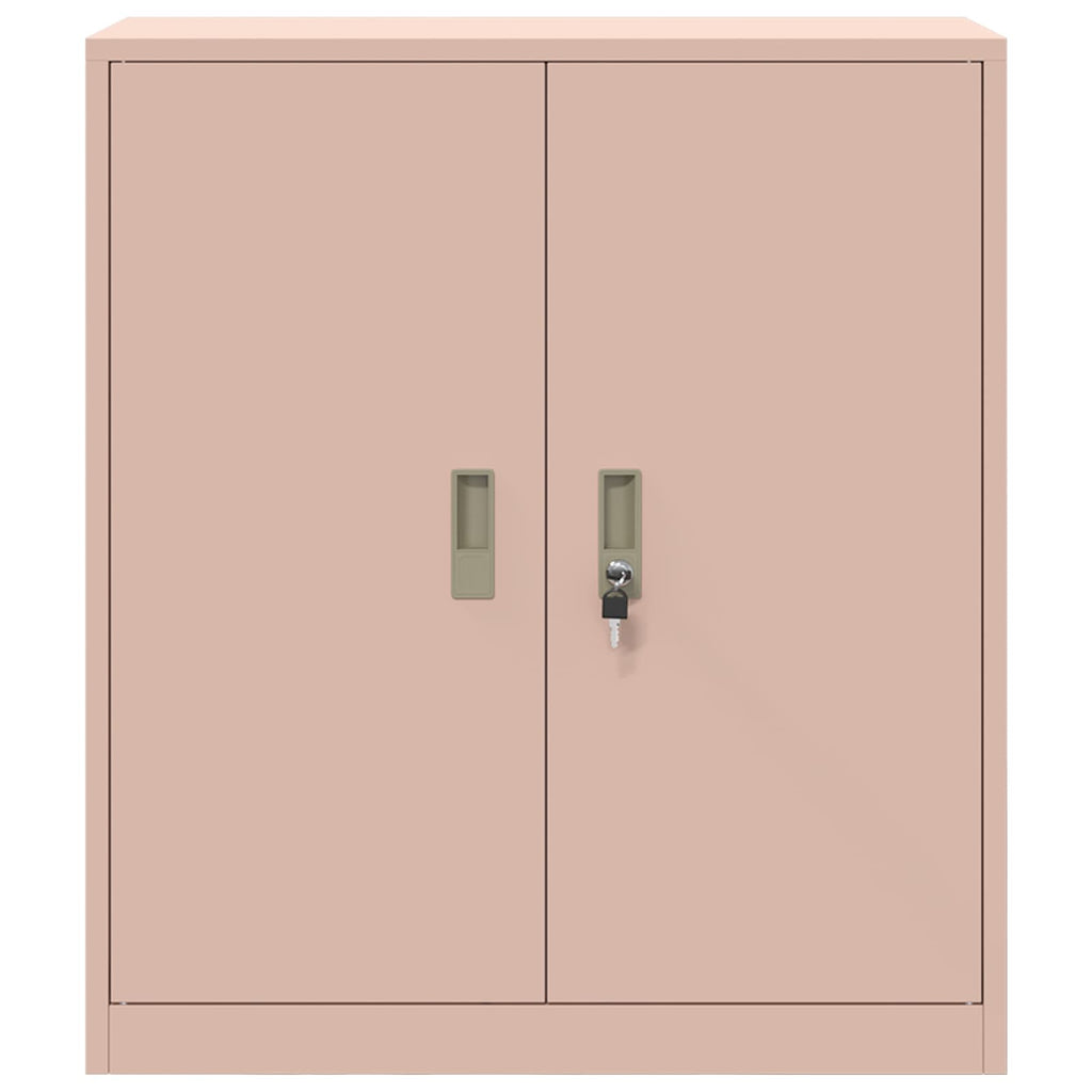 vidaXL Szafka do przechowywania Różowy 80 x 40 x 90 cm Stal