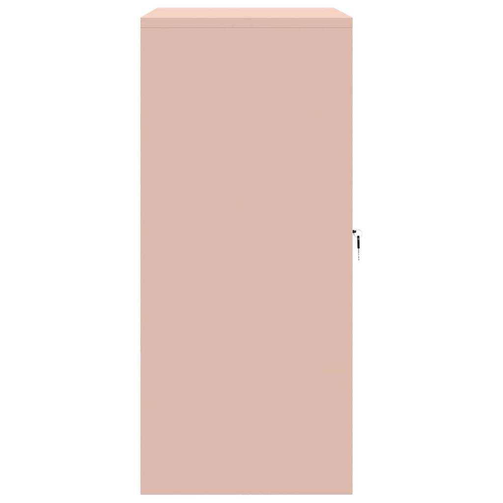 vidaXL Szafka do przechowywania Różowy 80 x 40 x 90 cm Stal