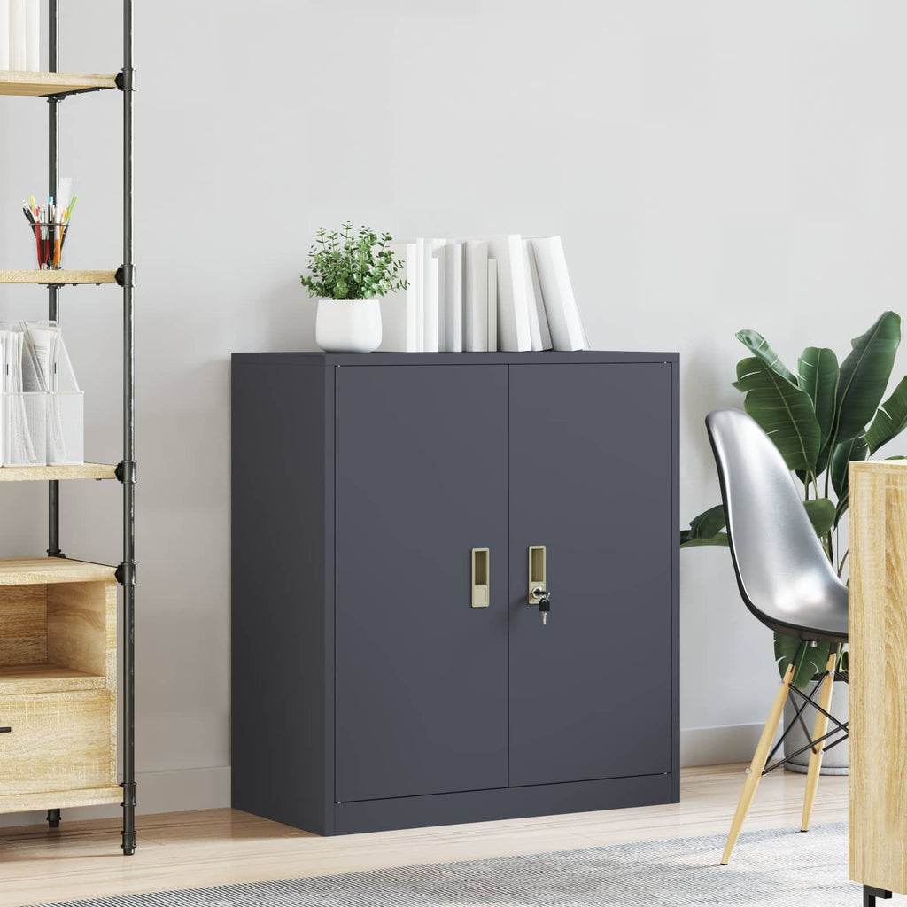 vidaXL Szafka do przechowywania Antracyt 80 x 40 x 90 cm Stal
