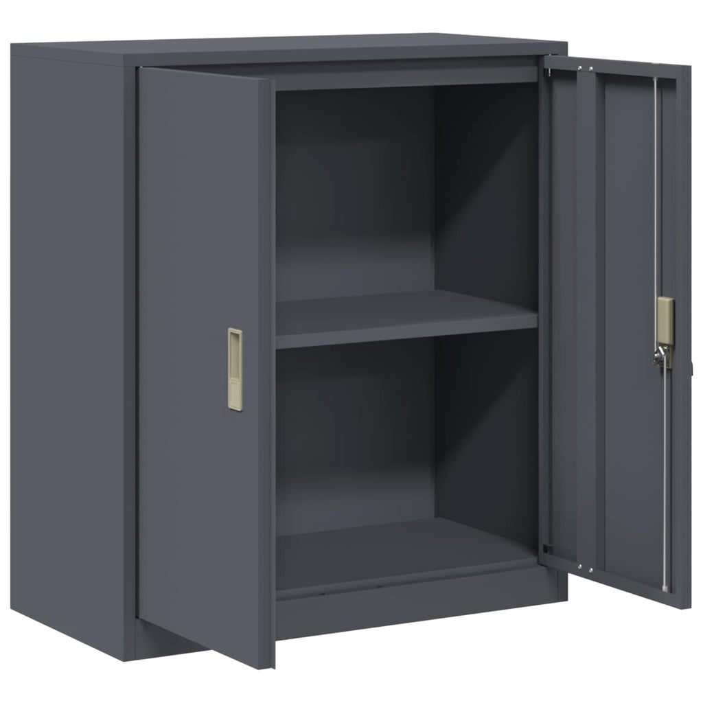 vidaXL Szafka do przechowywania Antracyt 80 x 40 x 90 cm Stal