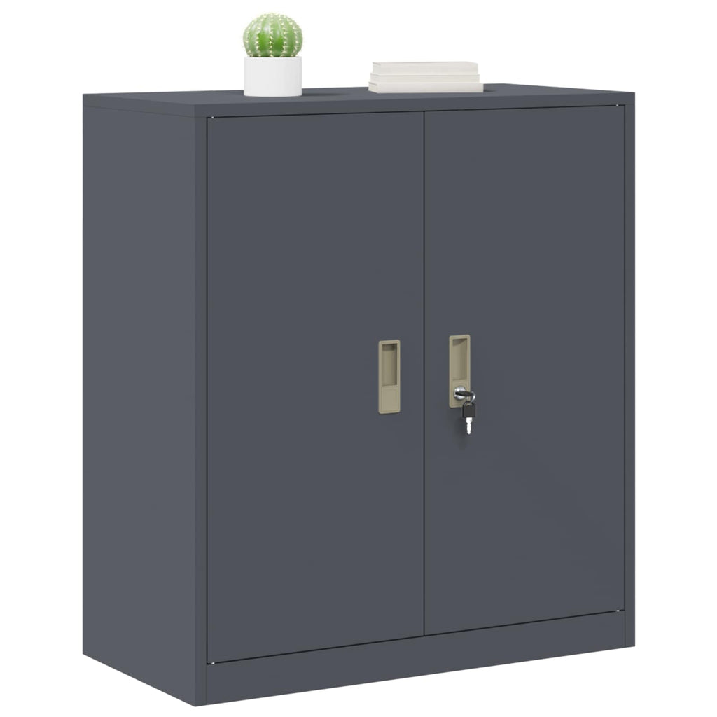 vidaXL Szafka do przechowywania Antracyt 80 x 40 x 90 cm Stal