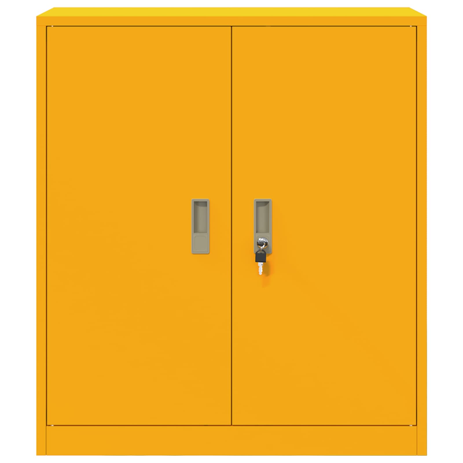 vidaXL Szafka do przechowywania Musztardowy Żółty 80 x 40 x 90 cm Stal