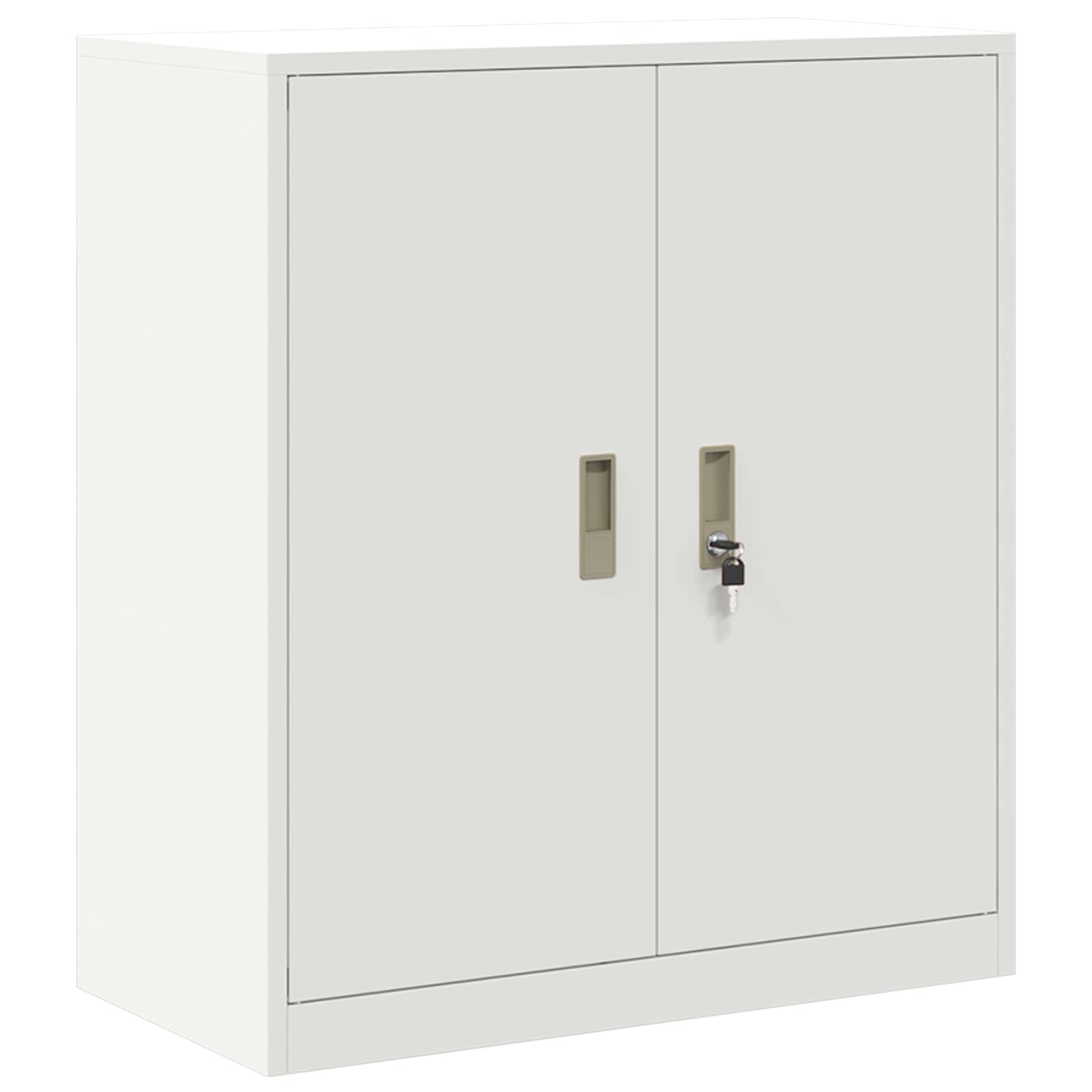 vidaXL Szafka do przechowywania Biały 80 x 40 x 90 cm Stal