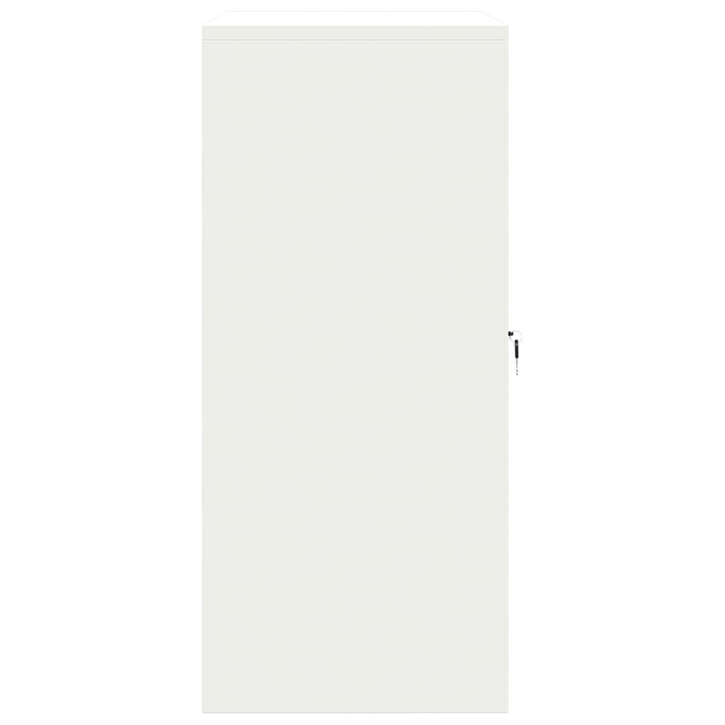vidaXL Szafka do przechowywania Biały 80 x 40 x 90 cm Stal