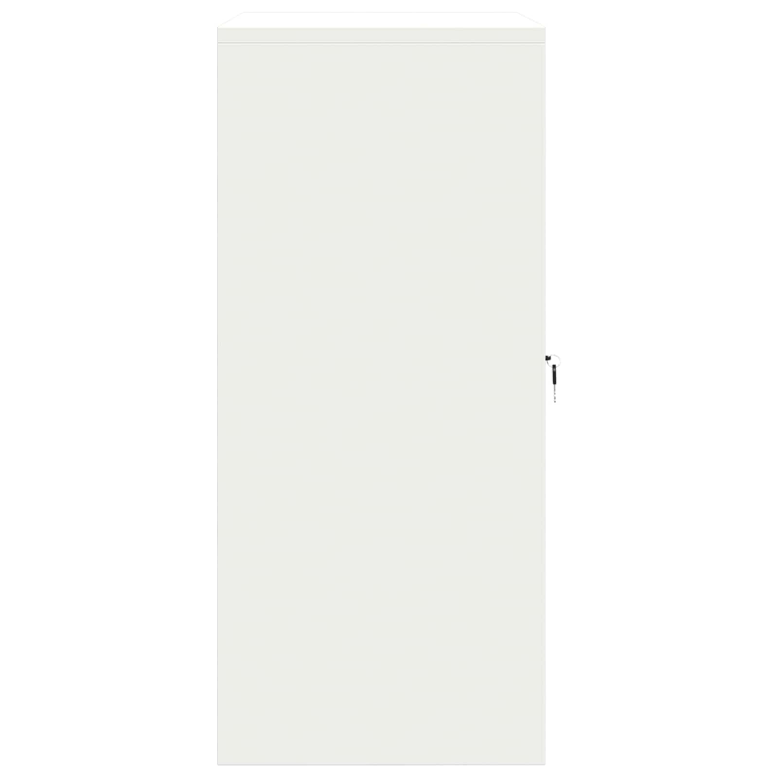 vidaXL Szafka do przechowywania Biały 80 x 40 x 90 cm Stal