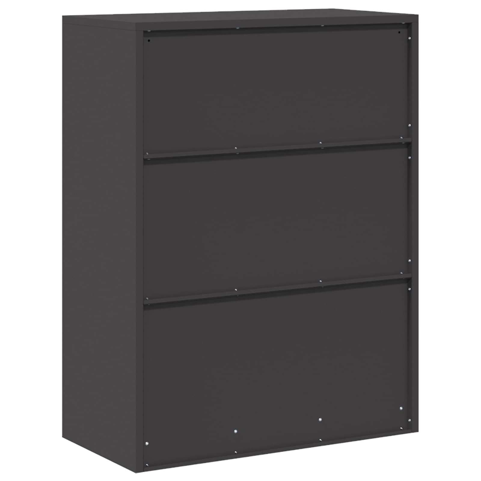 vidaXL Szafka do przechowywania Czarny 80 x 40 x 105 cm Stal