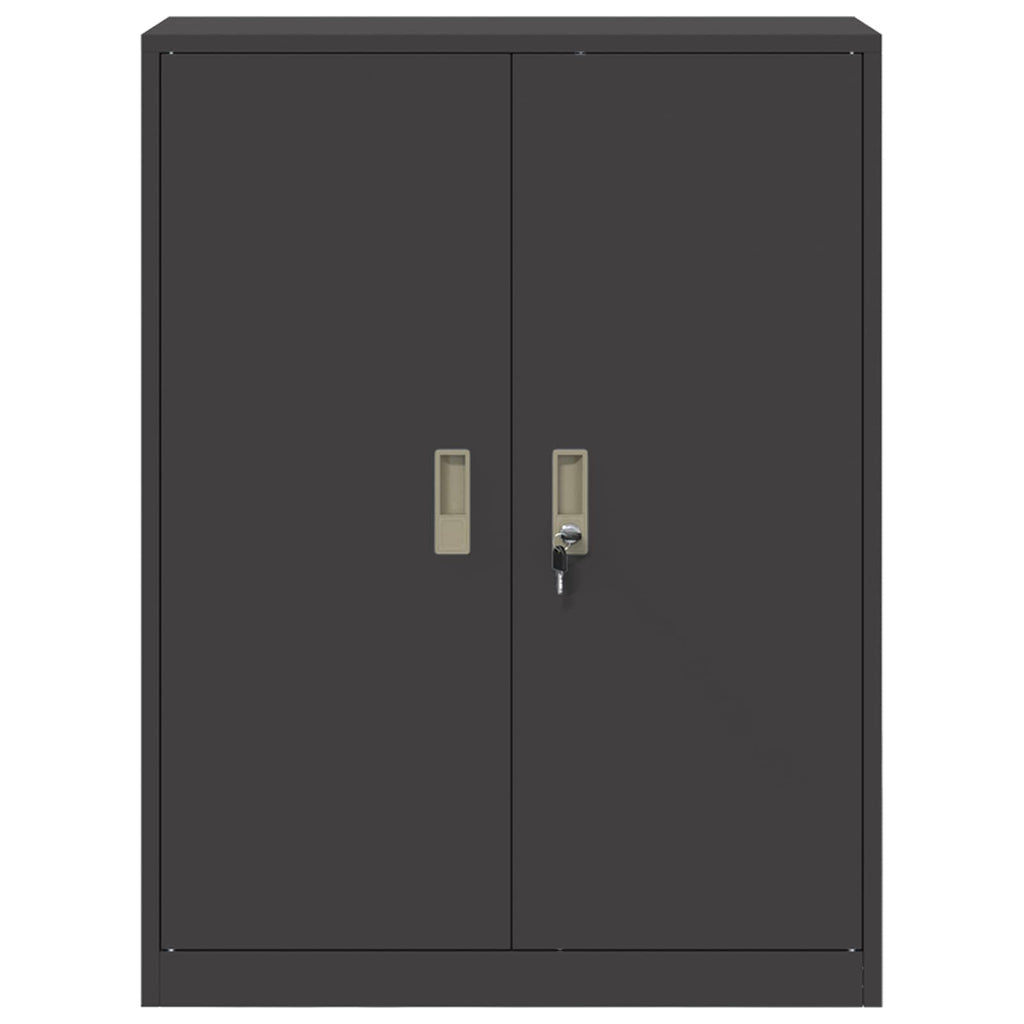 vidaXL Szafka do przechowywania Czarny 80 x 40 x 105 cm Stal