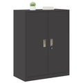 vidaXL Szafka do przechowywania Czarny 80 x 40 x 105 cm Stal