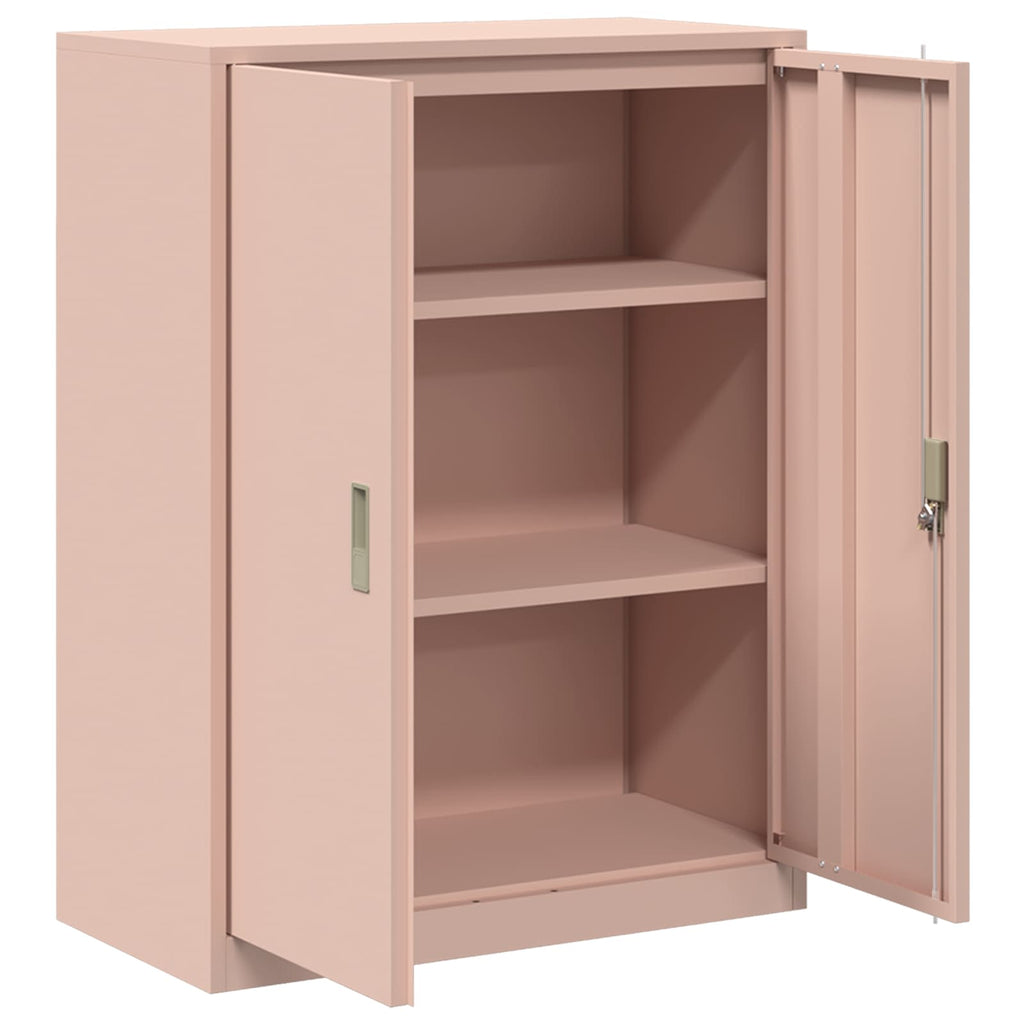 vidaXL Szafka do przechowywania Różowy 80 x 40 x 105 cm Stal