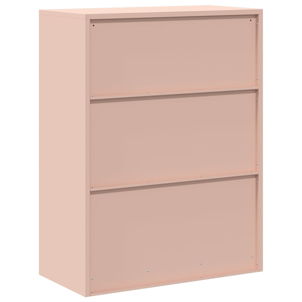 vidaXL Szafka do przechowywania Różowy 80 x 40 x 105 cm Stal