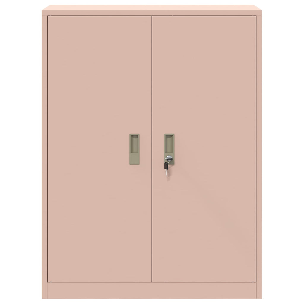 vidaXL Szafka do przechowywania Różowy 80 x 40 x 105 cm Stal