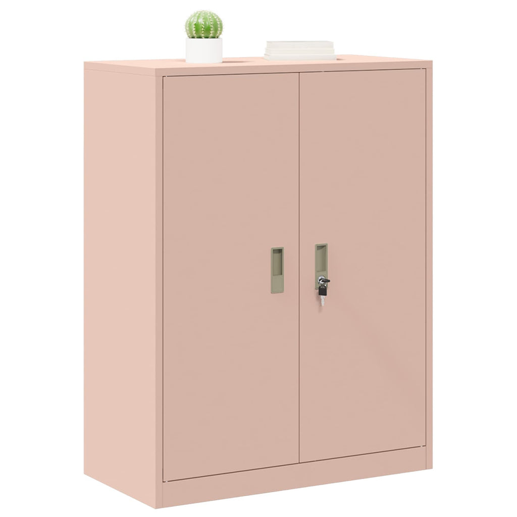 vidaXL Szafka do przechowywania Różowy 80 x 40 x 105 cm Stal