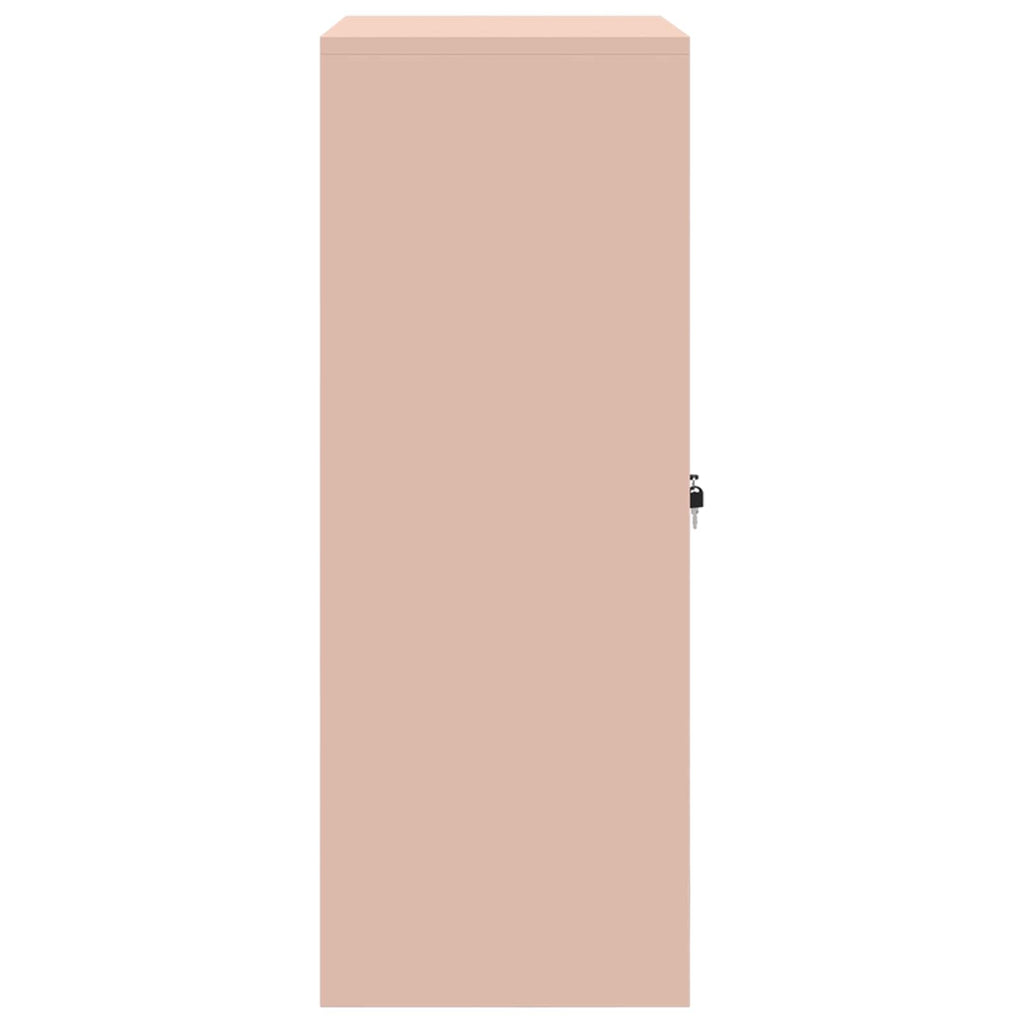 vidaXL Szafka do przechowywania Różowy 80 x 40 x 105 cm Stal