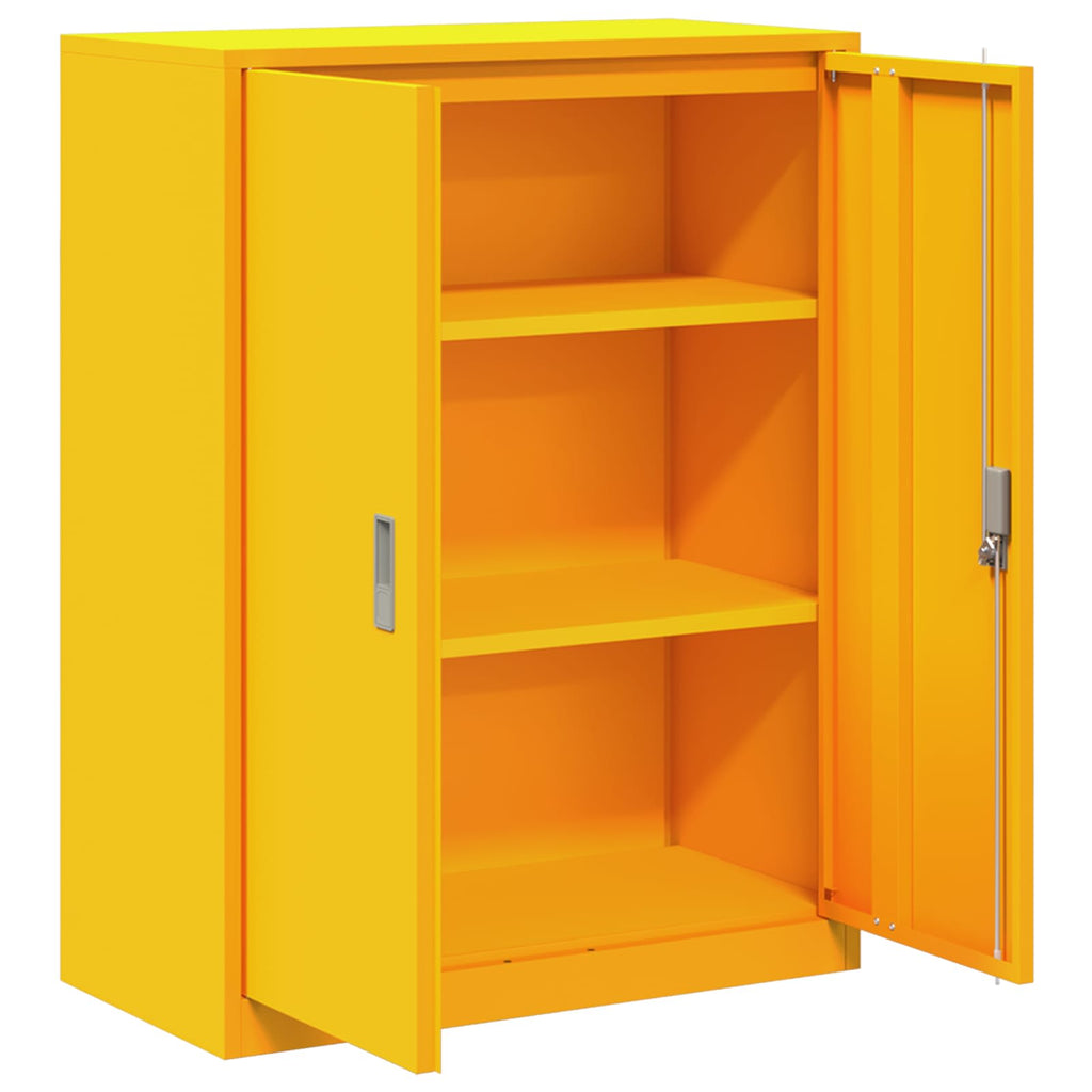 vidaXL Szafka do przechowywania Musztardowy Żółty 80 x 40 x 105 cm