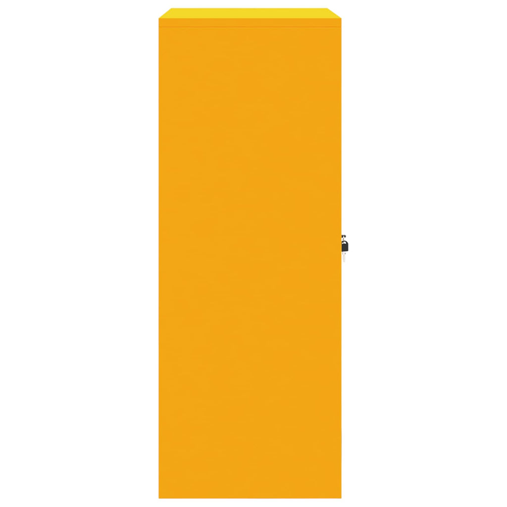 vidaXL Szafka do przechowywania Musztardowy Żółty 80 x 40 x 105 cm