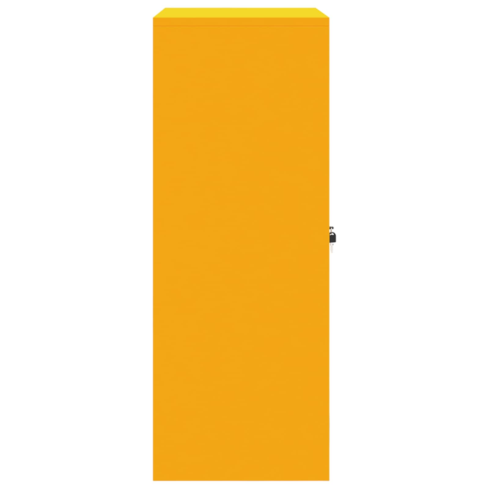 vidaXL Szafka do przechowywania Musztardowy Żółty 80 x 40 x 105 cm