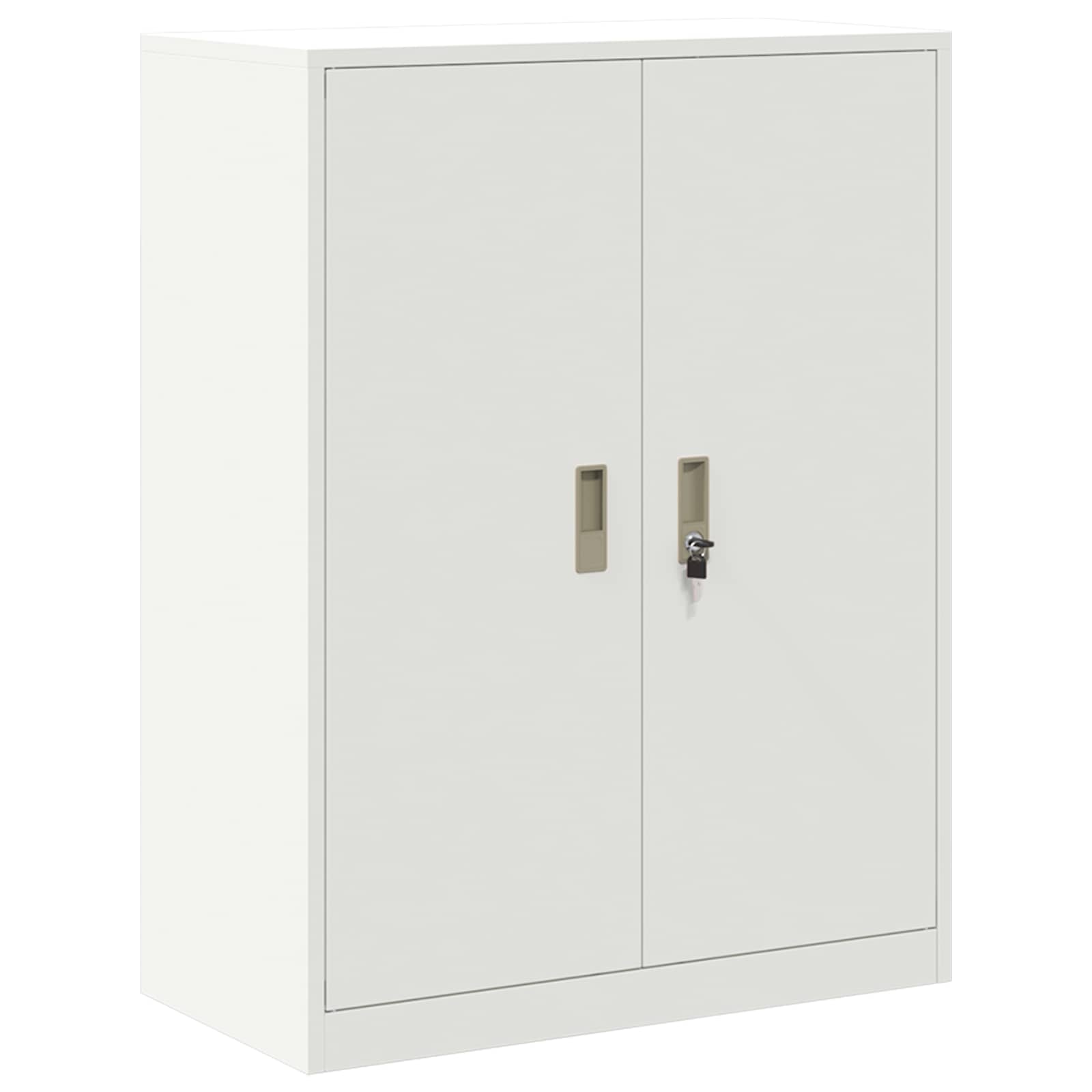 vidaXL Szafka do przechowywania Biały 80 x 40 x 105 cm Stal