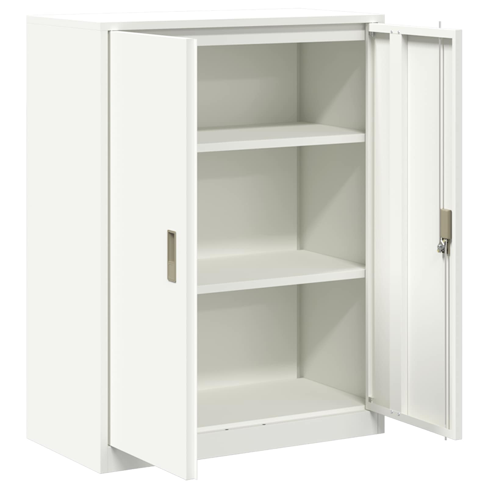 vidaXL Szafka do przechowywania Biały 80 x 40 x 105 cm Stal