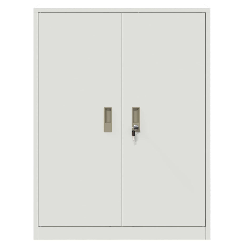 vidaXL Szafka do przechowywania Biały 80 x 40 x 105 cm Stal