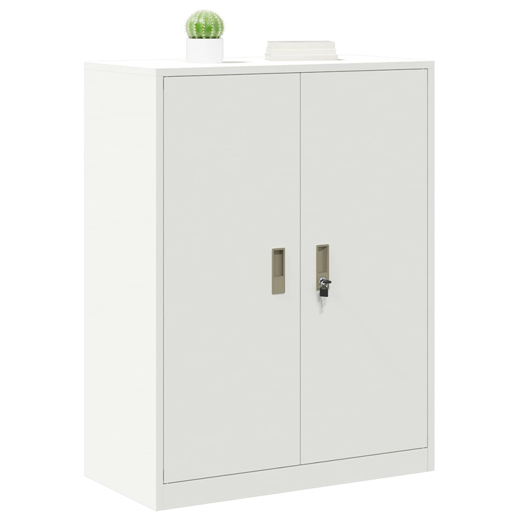 vidaXL Szafka do przechowywania Biały 80 x 40 x 105 cm Stal