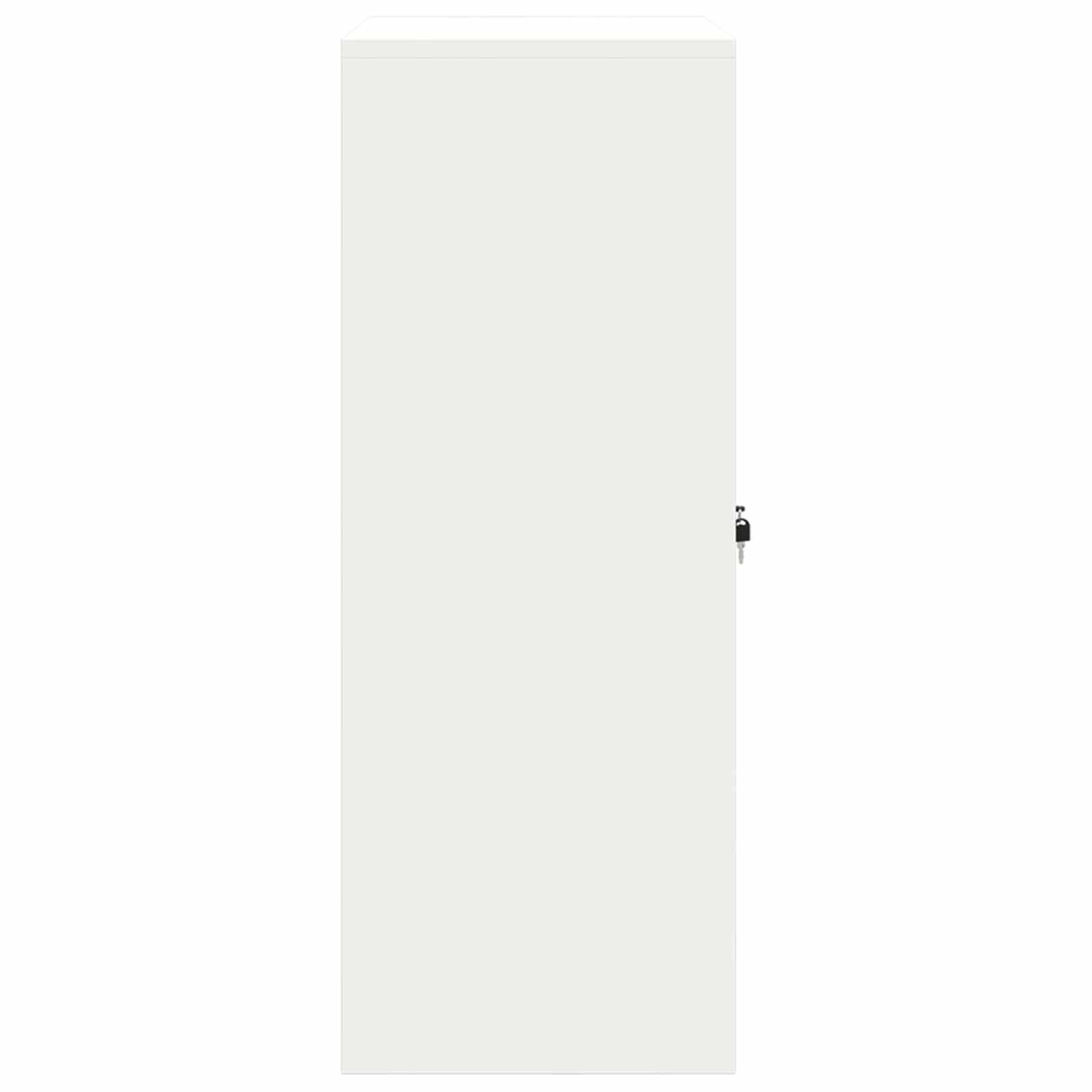 vidaXL Szafka do przechowywania Biały 80 x 40 x 105 cm Stal