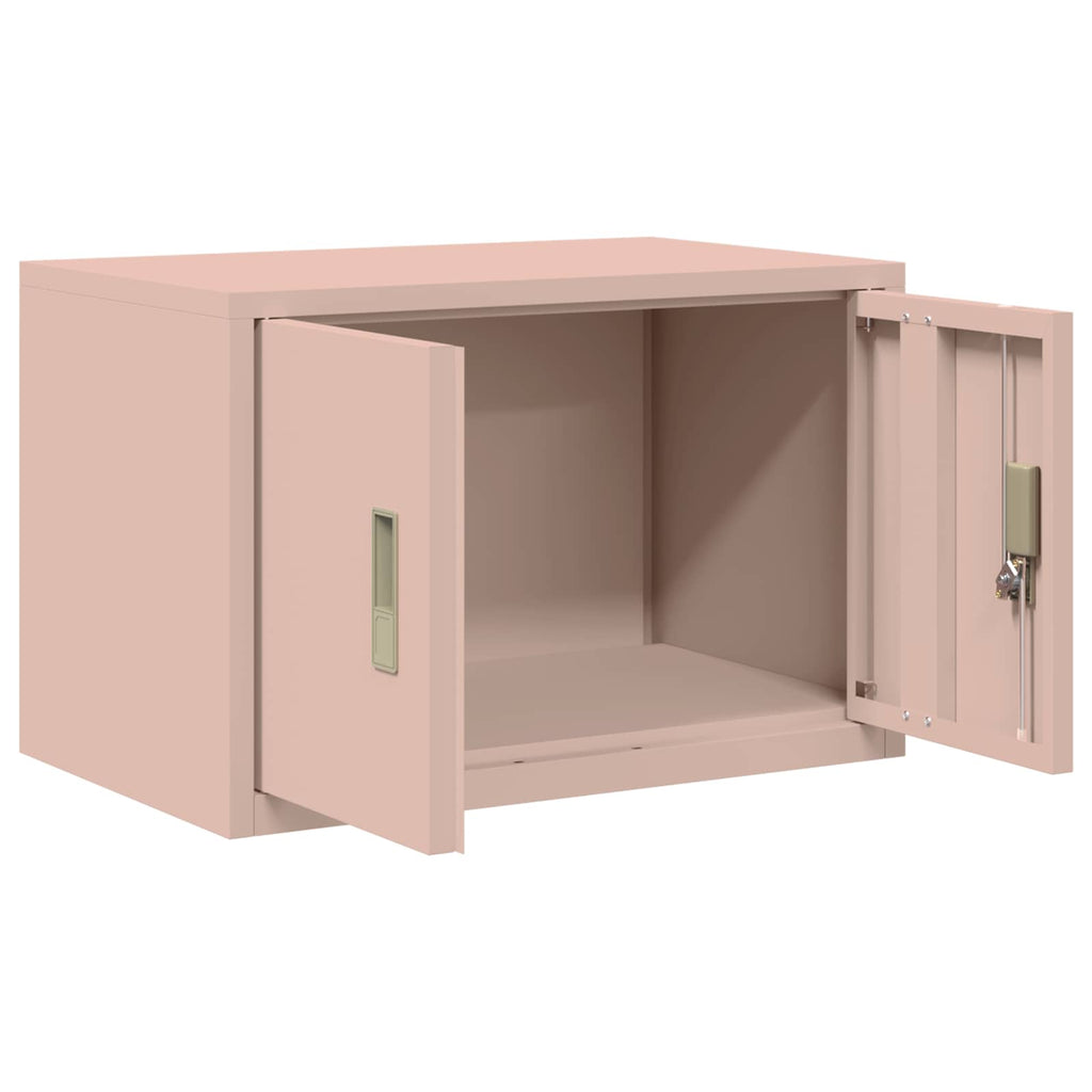 vidaXL Szafka do przechowywania Różowy 60 x 40 x 40 cm Stal