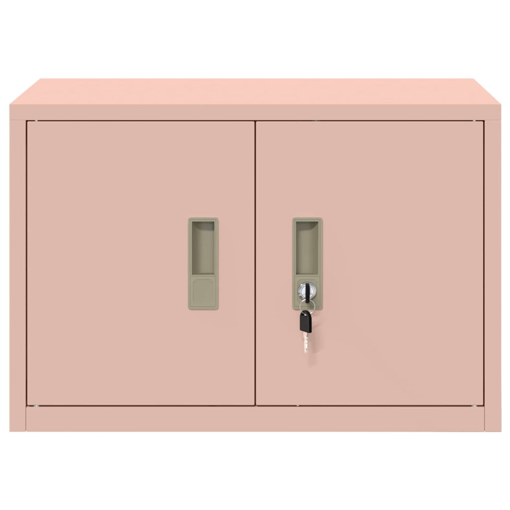 vidaXL Szafka do przechowywania Różowy 60 x 40 x 40 cm Stal