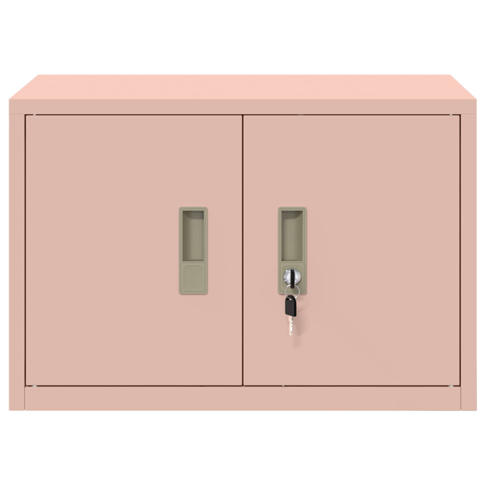 vidaXL Szafka do przechowywania Różowy 60 x 40 x 40 cm Stal